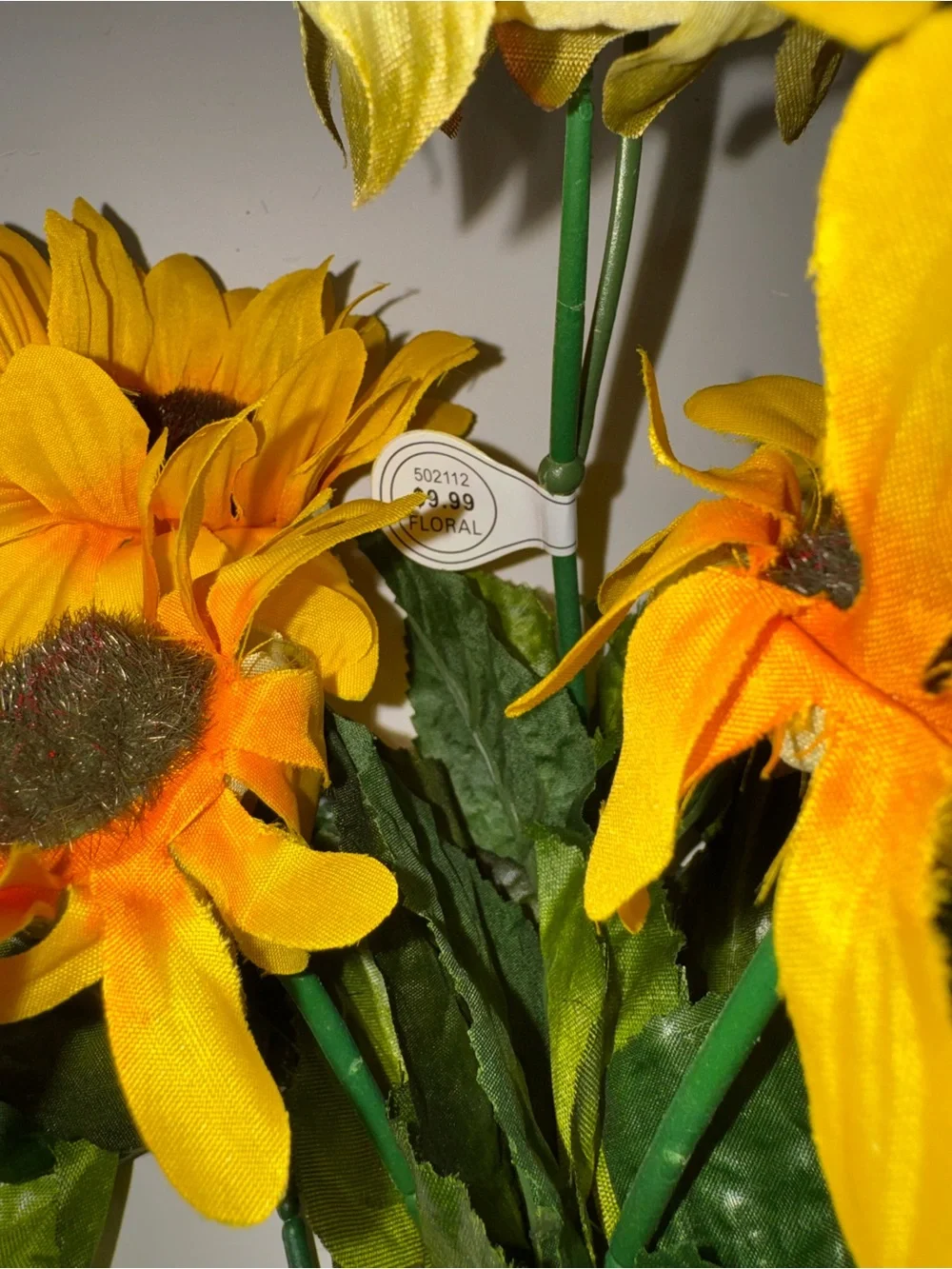 Hobby Lobby Bright Yellow Sunflower Faux Floral Stems